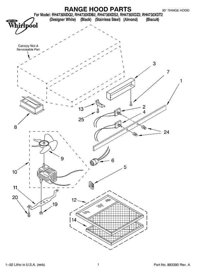 Diagram for RH4730XDS2