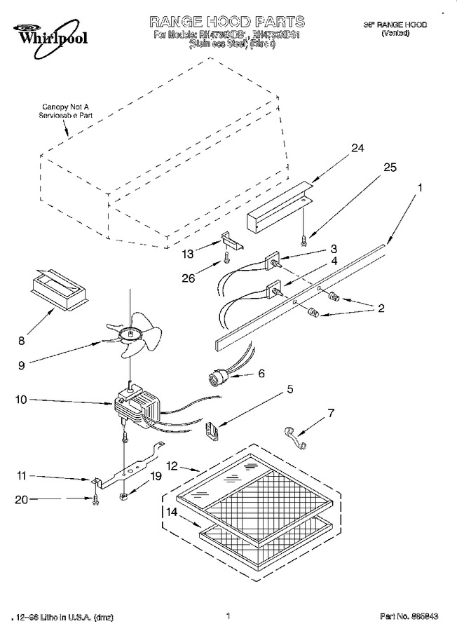 Diagram for RH4736XDS1