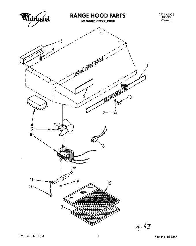 Diagram for RH4936XWQ0