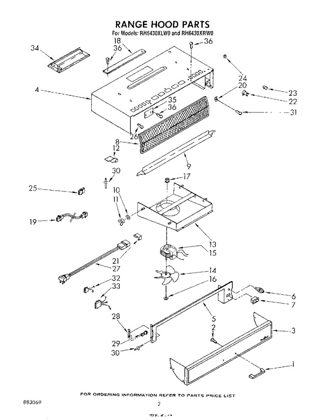 Diagram for RH6430XLW0