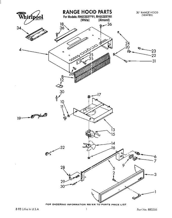 Diagram for RH6530XYN1