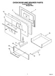 Diagram for 02 - Oven Door And Drawer Parts