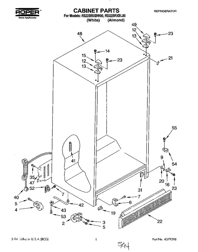 Diagram for RS22BRXBW00
