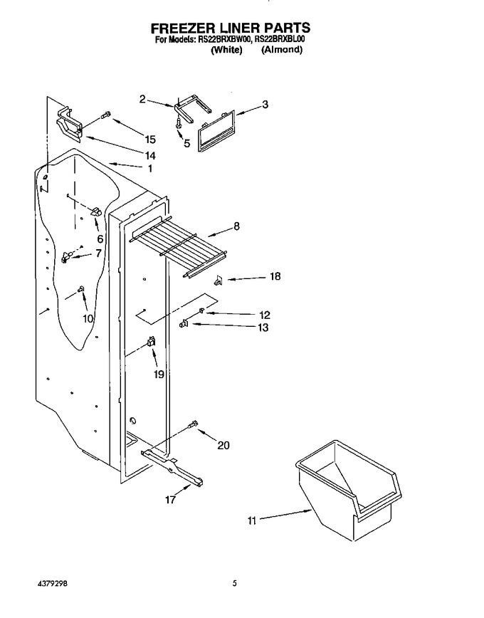 Diagram for RS22BRXBW00