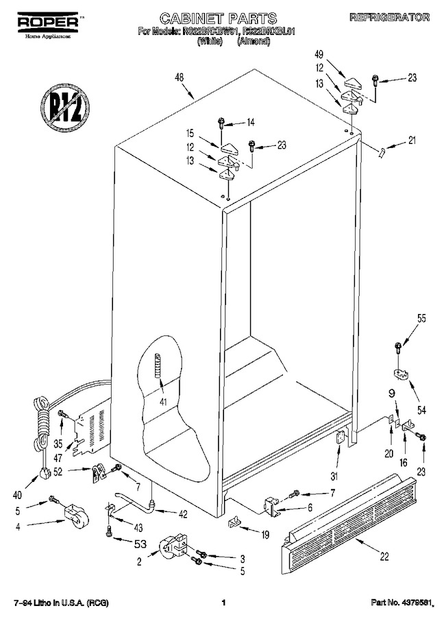 Diagram for RS22BRXBW01