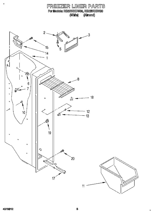Diagram for RS22BRXDW00