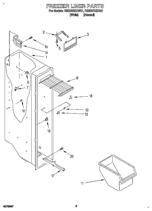 Diagram for RS22BRXDW01