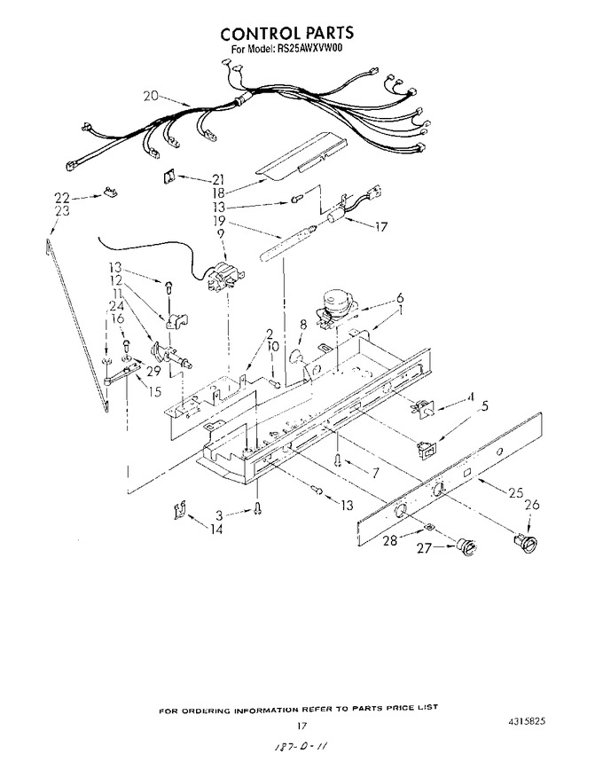 Diagram for RS25AWXVW00