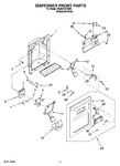 Diagram for 08 - Dispenser Front Parts