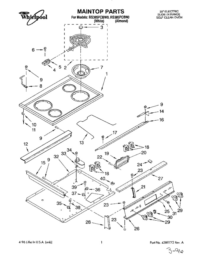Diagram for RS385PCBW0