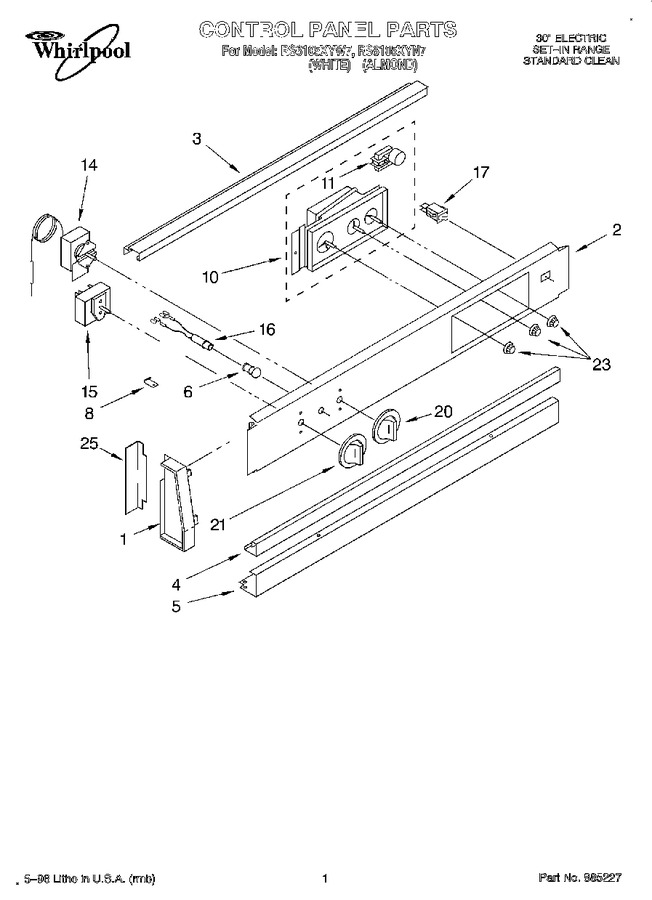 Diagram for RS6105XYW7