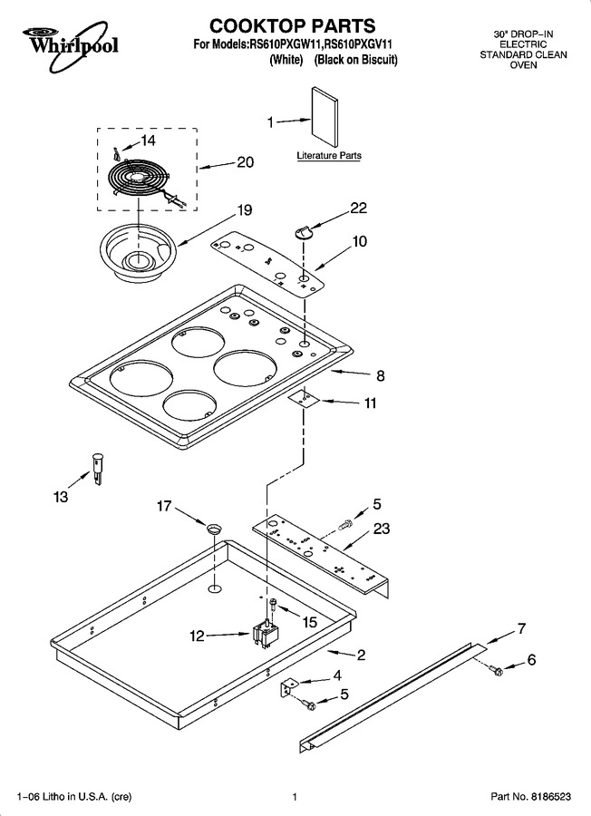 Diagram for RS610PXGW11