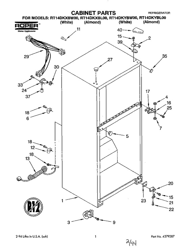 Diagram for RT14DKXBW00
