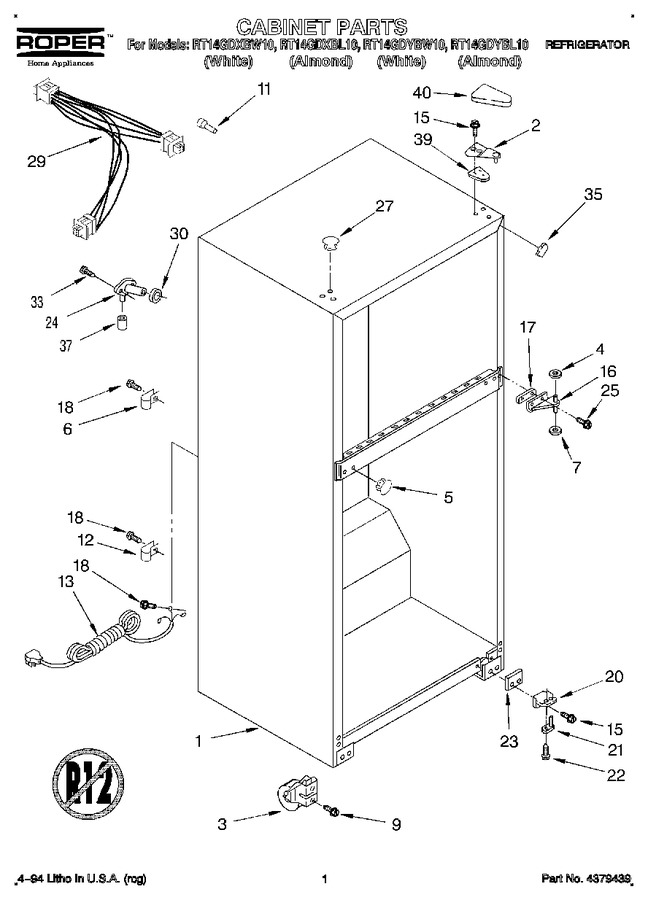 Diagram for RT14GDXBL10
