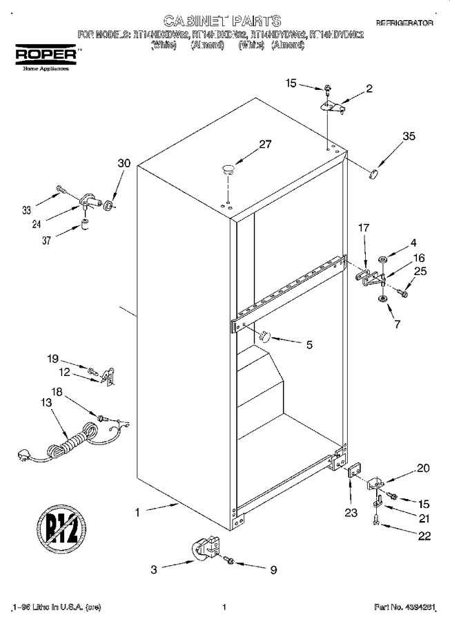 Diagram for RT14HDXDW02
