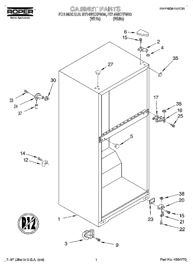 Diagram for RT14WKXFW00