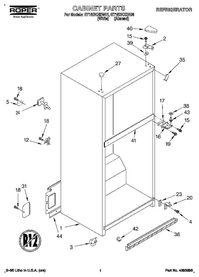 Diagram for RT16DKXDW01