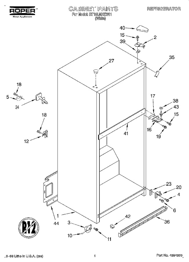 Diagram for RT16LMXEW01