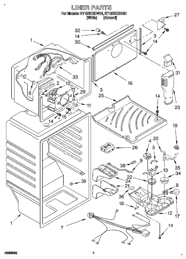 Diagram for RT18BKXDW01