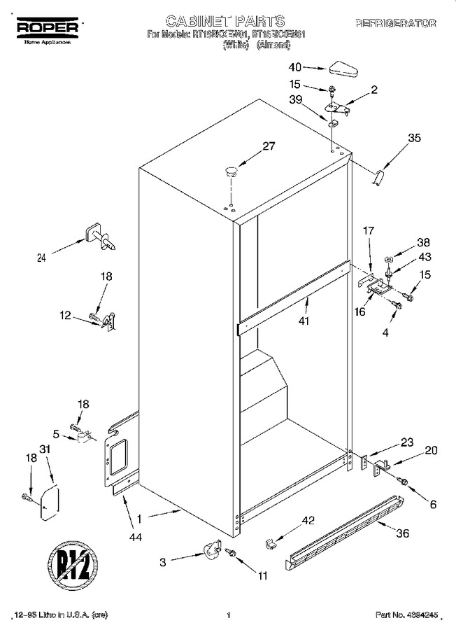 Diagram for RT18BKXEN01