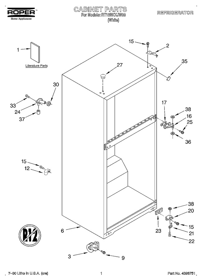 Diagram for RT18BKXJW00