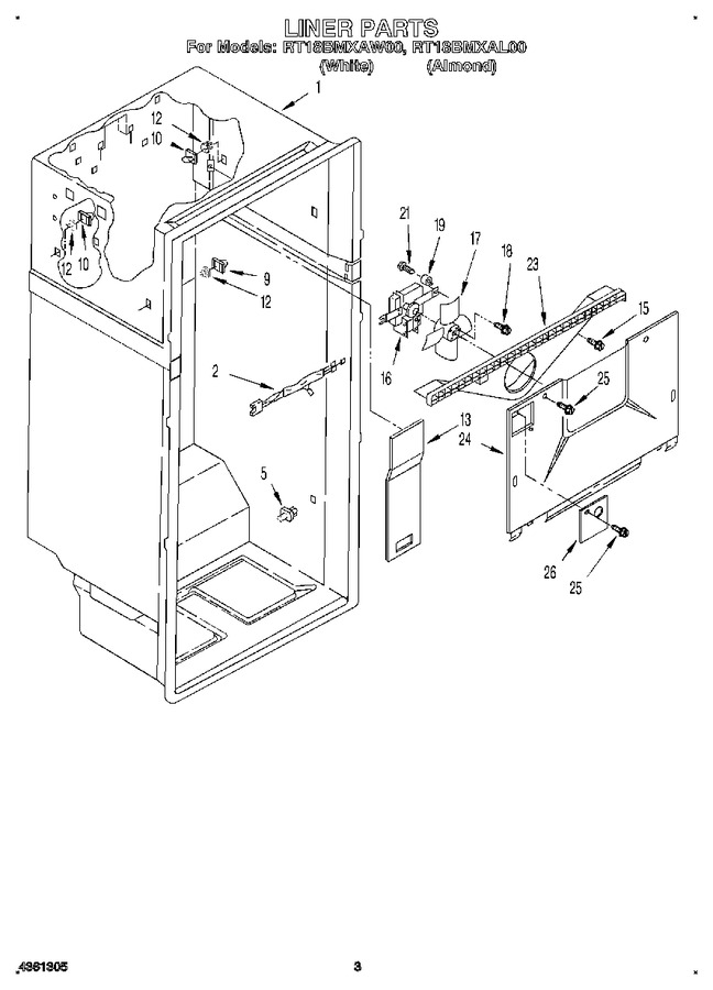 Diagram for RT18BMXAW00