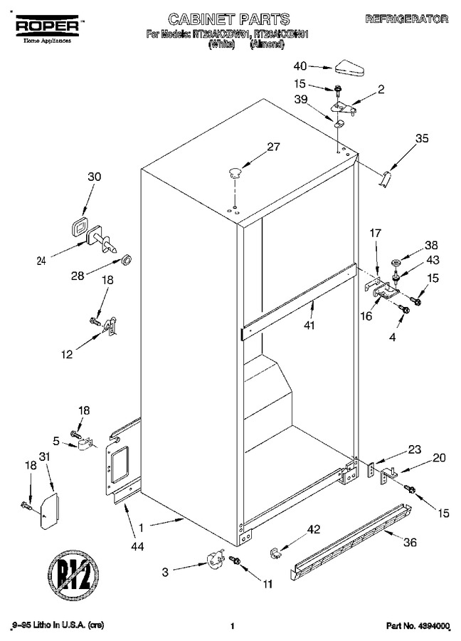 Diagram for RT20AKXDW01