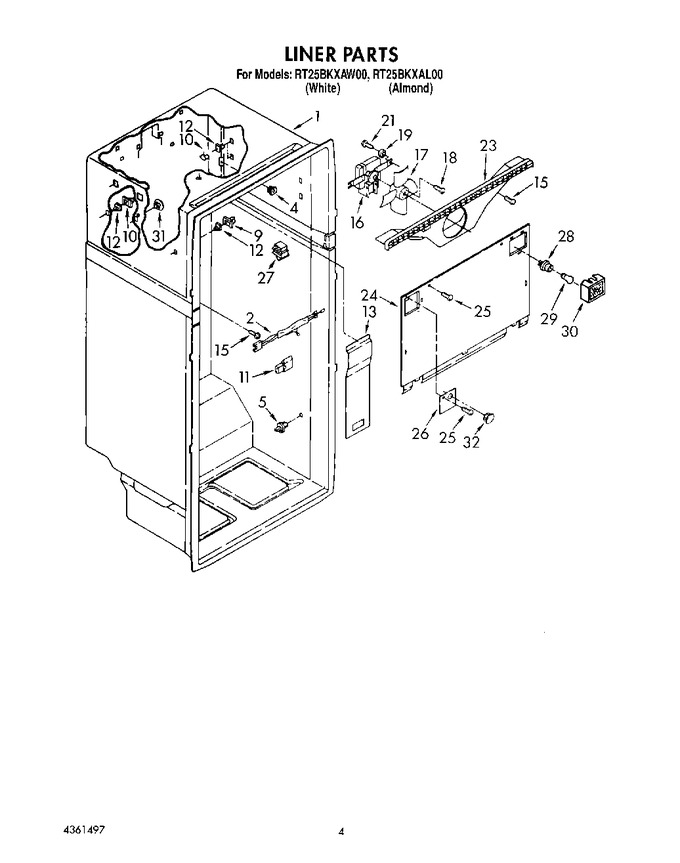 Diagram for RT25BKXAW00