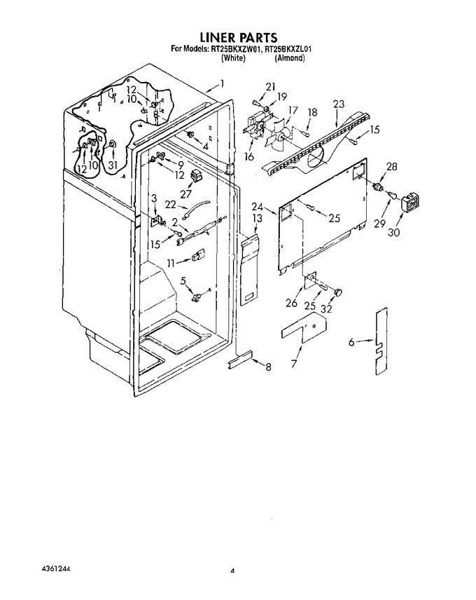 Diagram for RT25BKXZW01