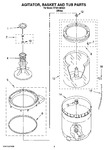 Diagram for 03 - Agitator, Basket And Tub Parts