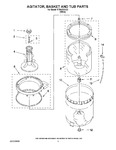 Diagram for 03 - Agitator, Basket And Tub Parts
