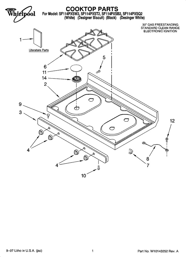 Diagram for SF114PXSQ2