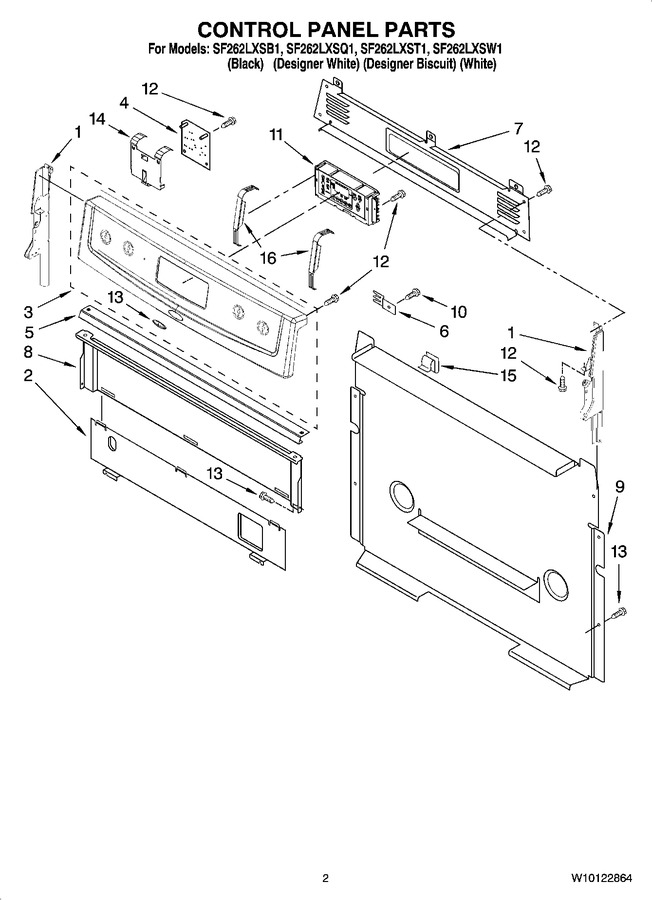 Diagram for SF262LXSW1
