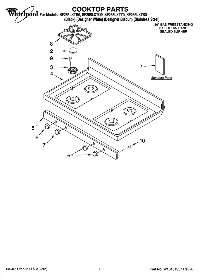 Diagram for SF265LXTB0