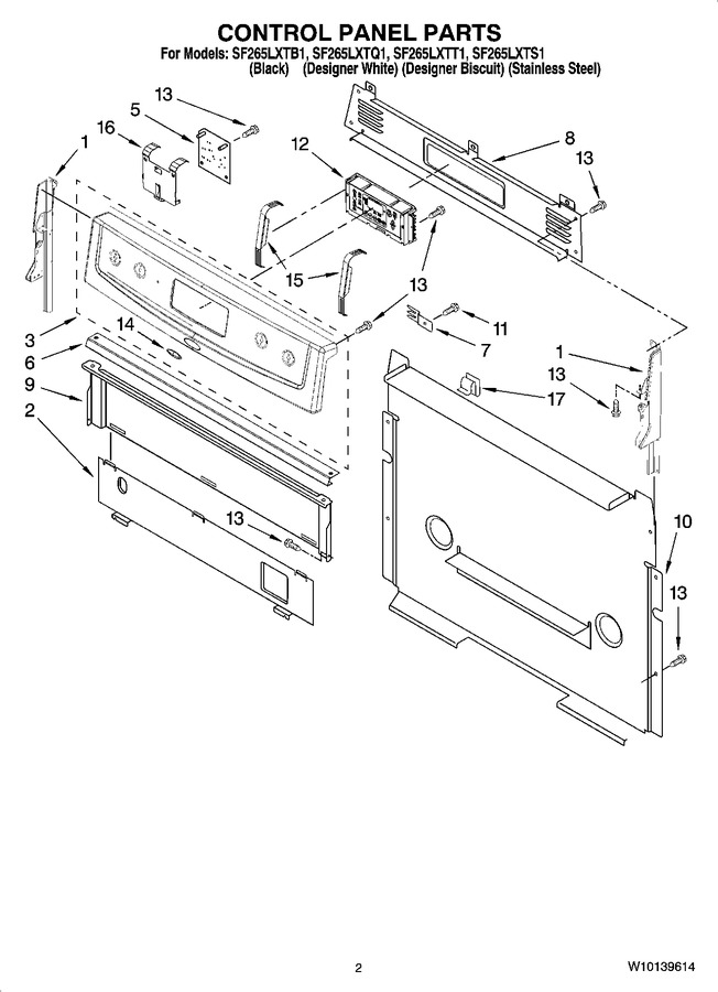 Diagram for SF265LXTB1