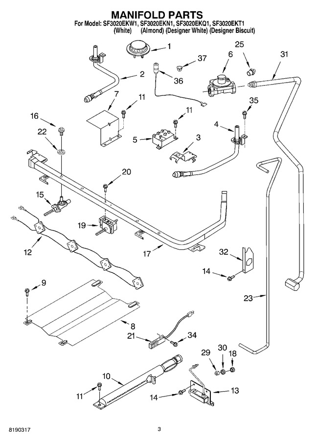 Diagram for SF3020EKW1