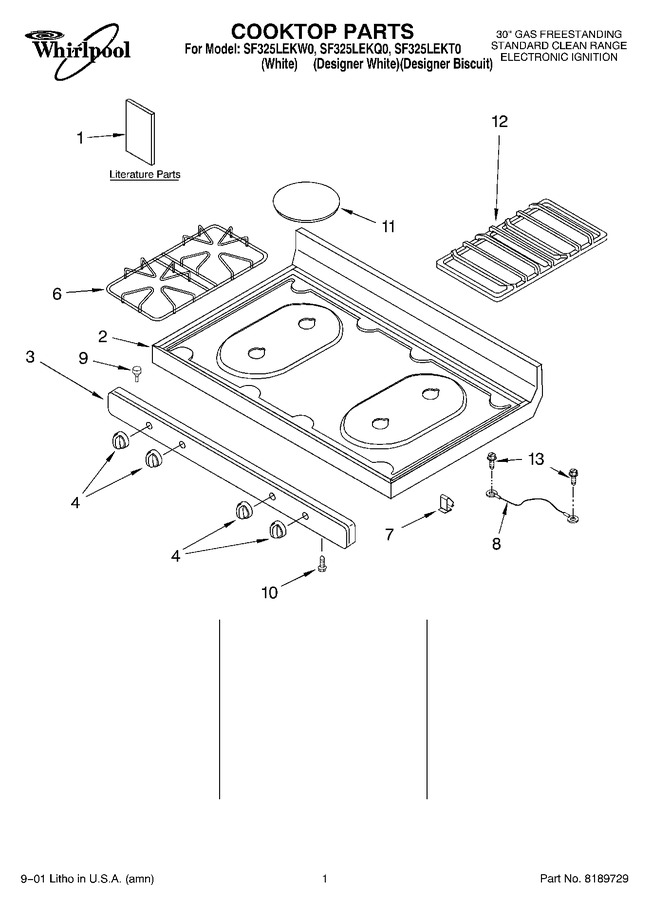 Diagram for SF325LEKW0