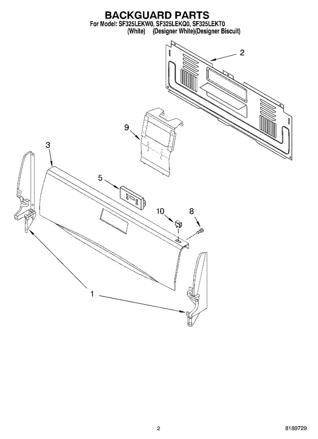 Diagram for SF325LEKW0