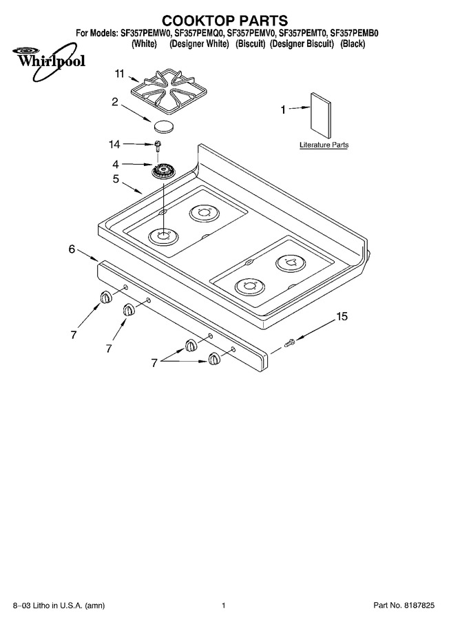 Diagram for SF357PEMV0