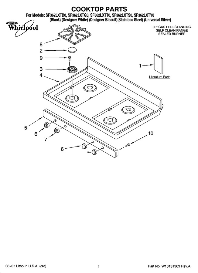 Diagram for SF362LXTY0