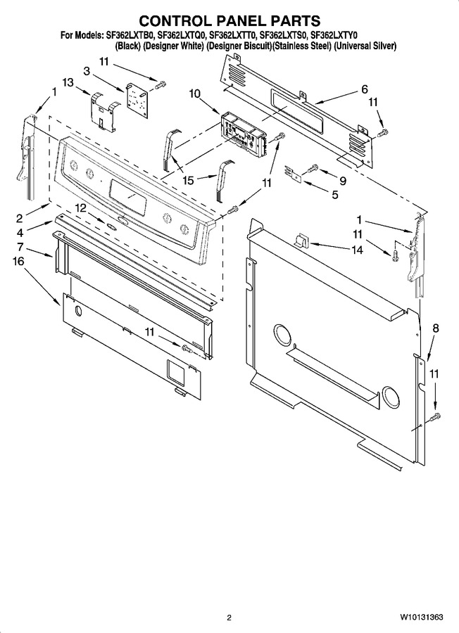 Diagram for SF362LXTQ0