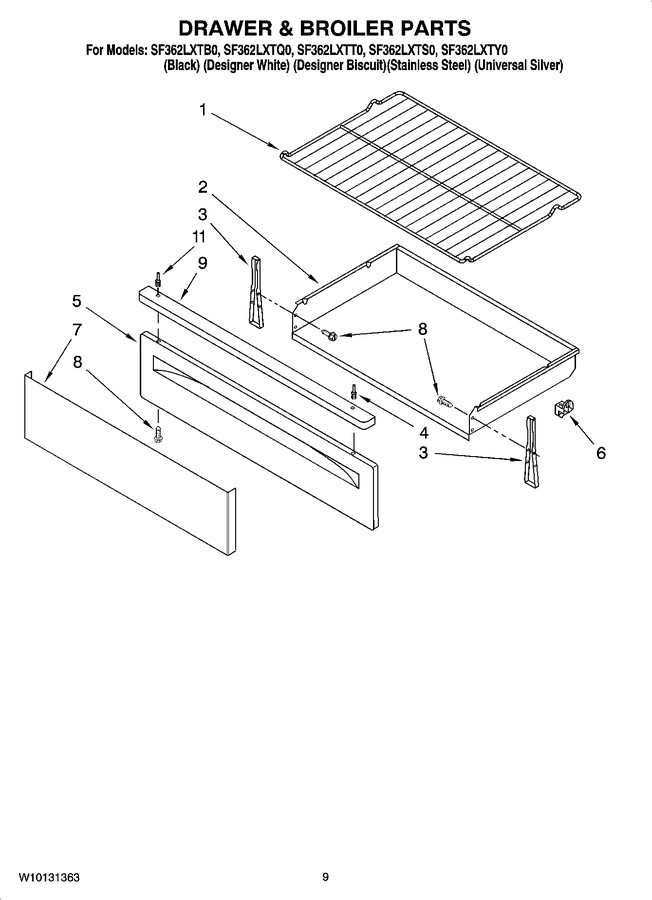 Diagram for SF362LXTY0
