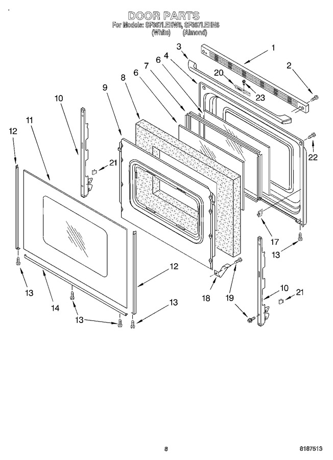 Diagram for SF367LEHW6