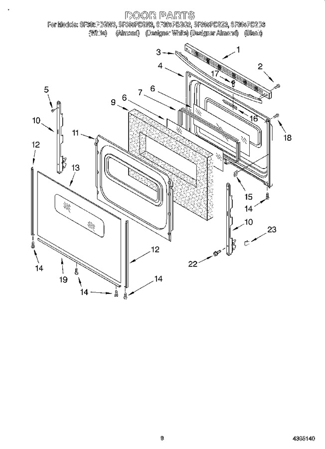 Diagram for SF385PEGW3