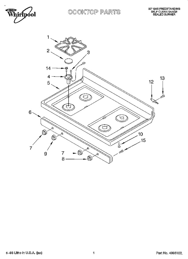 Diagram for SF387LEGW0