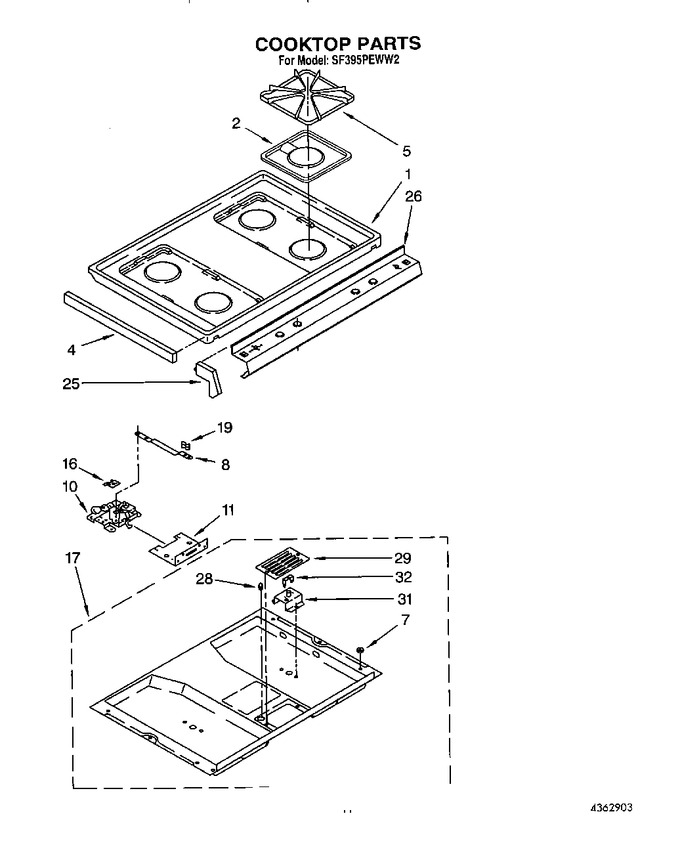 Diagram for SF395PEWW2