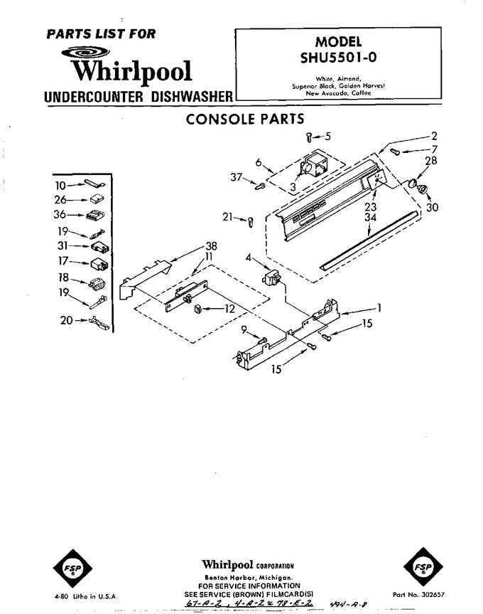 Diagram for SHU55010