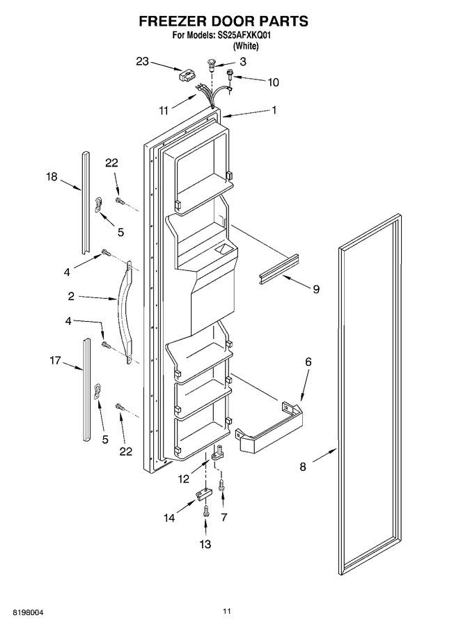 Diagram for SS25AFXKQ01