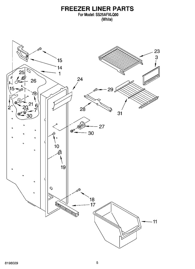 Diagram for SS25AFXLQ00