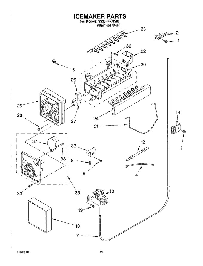 Diagram for SS25HFXMS00